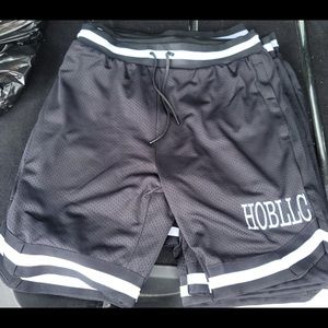 Men and boys basketball shorts.